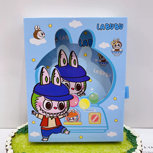 QY Cartoon Labubu Lock Book Cute Labubu A6 <strong>Note</strong> Book <strong>Color</strong> Page <strong>With</strong> Lock <strong>Notebook</strong> Notepad Gift Box - Product Image 3