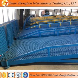 ZTCL Contenedor móvil carretilla elevadora muelle de carga rampa de contenedores 6 toneladas 8 toneladas 10 toneladas 22000lbs capacidad plataforma personalizada
