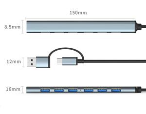 USB Hub 3.0 Hub USB Splitter Netzteil 7 Port Mehrere Expander Für PC Computer Zubehör - Product Image 4