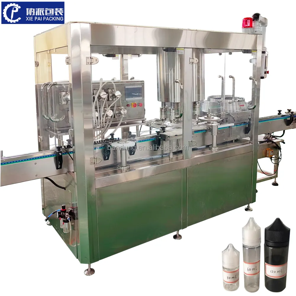Automatische hochgeschwindigkeits-Konzentrat-Tinktur-Flaschenfüllmaschine Chubby Gorilla Deckel-Kennzeichnung Maschine