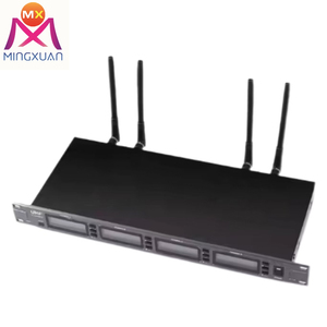 4 Kanalen Draadloze Headset Microfoon Hoofddeksels Bodypack Mic Professionele Ontvanger - Product Image 5