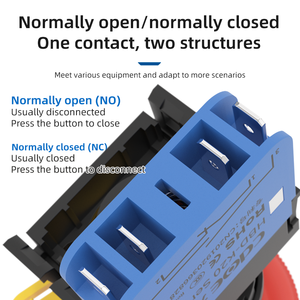 UL <strong>20</strong> <strong>Amp</strong> Emergency Stop Button New Energy Equipment Pushbutton Mushroom Head IP65 Normally Close Emergency Stop <strong>Switch</strong> - Product Image 4