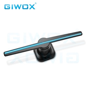 Giwox 42cm tasarım SD kart yükleme içeriği 3D Hologram reklam LED Fan SD kontrolü ile 42cm 3D reklam ekranı projektör - Product Image 4