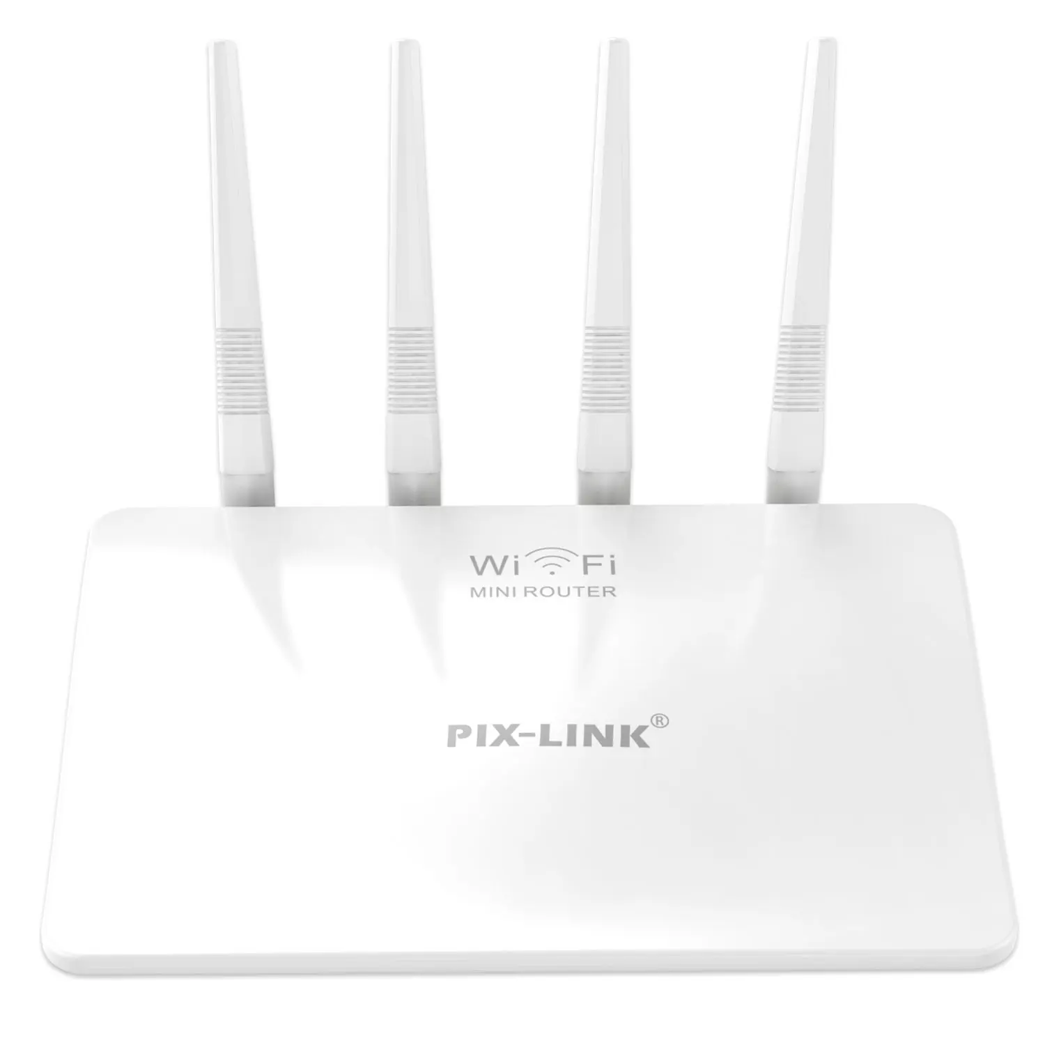 PIX-LINK LV-WR21Q Internet, minienrutador Wifi inalámbrico de 300Mbps, 4 antenas externas para el hogar