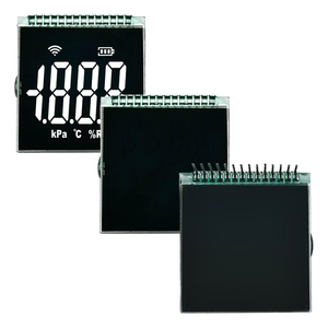 Pantalla LCD de segmento personalizado de precio barato pantalla de visualización de segmento VA negativo 5V sin controlador retroiluminación blanca pantalla LCD de 7 segmentos