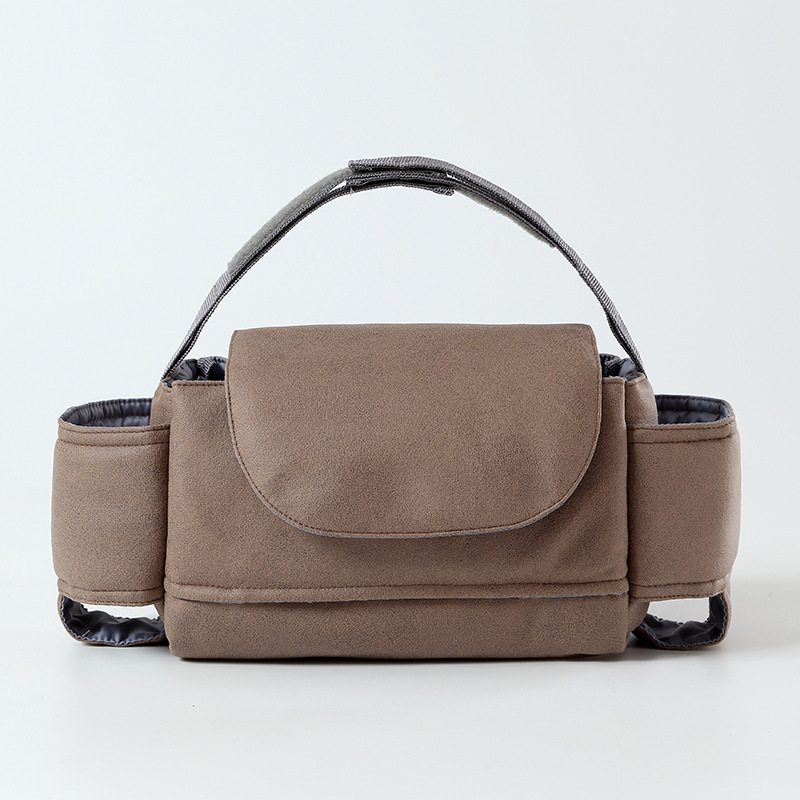 Brown(Technology leather paper extraction hanging bag)