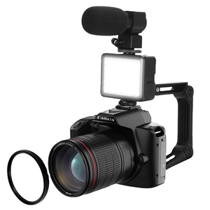 D5爆発性4K HD 64メガピクセルデジタル一眼レフカメラレトロセルフィー用YouTube LEDビデオライト写真用 - Product Image 1
