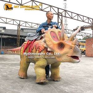 MYDINO yürüyüş dinozor binmek Jurassic Triceratops