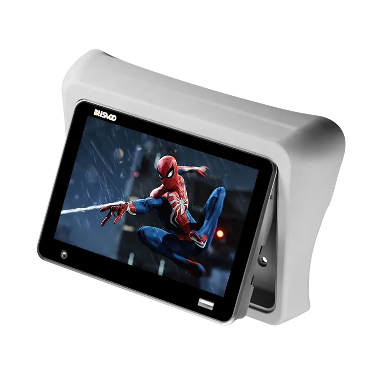 7 ''monitor assento Bus multimídia tablet suporta multi-idioma parede ou coluna montada Bus Multimedia System