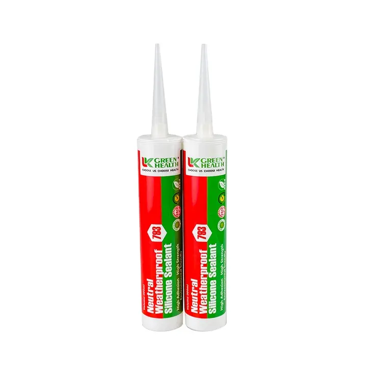 Perekat silikon Sealant 100% RTV silikon Sealant Caulk/Weatherproof makanan kelas Weatherproof silikon Sealant putih untuk kaca