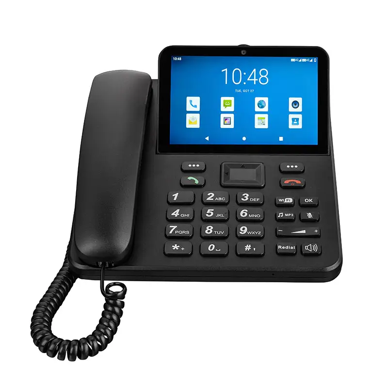 FWP LS913ซิมการ์ด4G LTE VOLTE,โทรศัพท์ไร้สายตั้งโต๊ะระบบ Android พร้อม FM MP3 WIFI BT WIFI HOTSPOT 3G 2G โทรศัพท์ไร้สาย