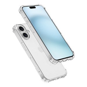 IPhone16用の新しいクリア電話ケース耐衝撃性透明エアコーナーTPU iPhone 16 Pro <span class=keywords><strong>Max</strong></span> 16 Plus用のクリア電話ケースカバー