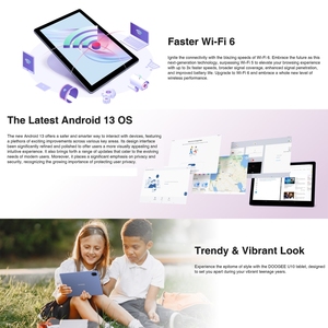 Çocuk tableti küresel sürüm DOOGEE U10 tablet 10.1 inç 9GB + 128GB Android çocuk öğrenme eğitim Tablet PC ile Google oyun - Product Image 3