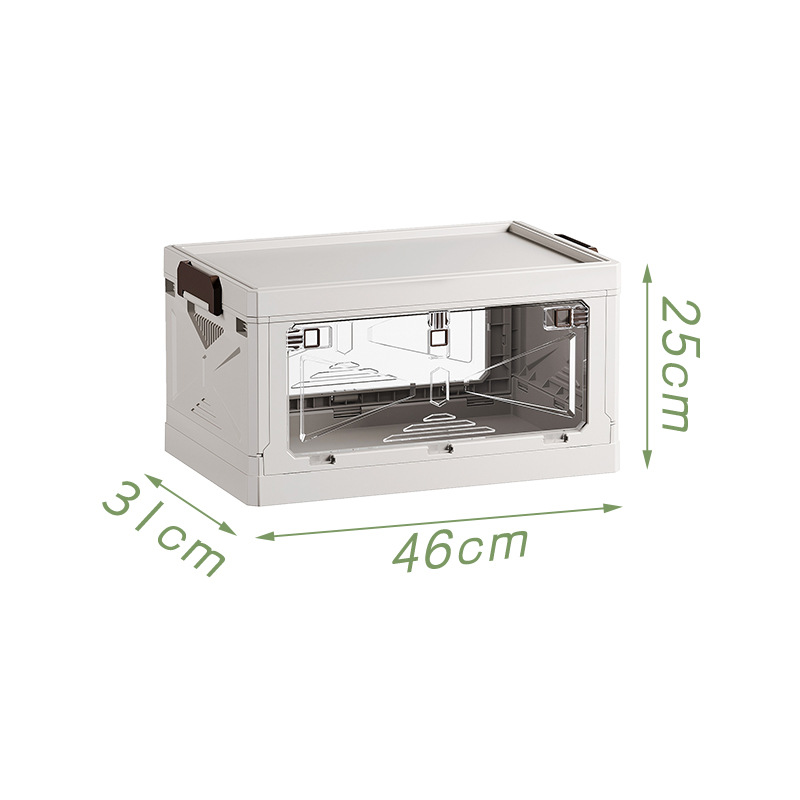 Small flat-top transparent folding case