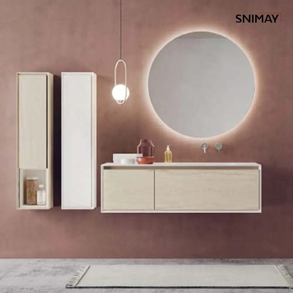 Snimay-mueble de baño resistente al agua, nuevo diseño, tocador de baño moderno