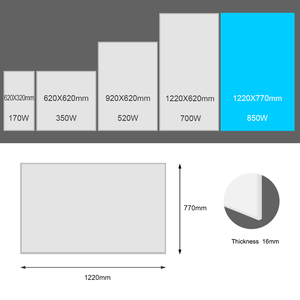 850W Far Infrared Electric Panel Heater Wall <strong>Ceiling</strong> Mounting Smart <strong>Heating</strong> With WIFI Control - Product Image 3