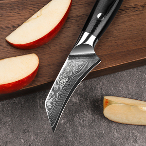 KEEMAKE 3 Polegadas Japonês Faca De Descascamento De Aço Damasco com G10 Lidar Com 67 Camadas Faca De Cozinha Com Alça De Plástico e Caixa De Presente - Product Image 4