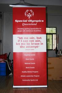 Xách tay có thể thu vào pull-up biểu ngữ hiển thị đứng với in kỹ thuật số quảng cáo nhôm Roll-up biểu ngữ - Product Image 3