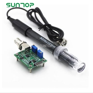 Módulo de Sensor de detección de valor de PH0-14, sonda de electrodo de PH BNC para Arduino