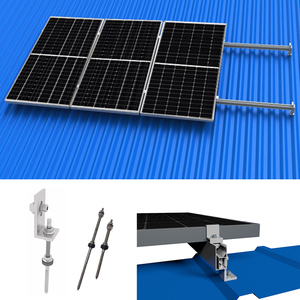 Hybrid Solar Tracking System Mono kristalline Silizium platten Lithium-Ionen-Batterie PWM-Controller Boden für Balkon <span class=keywords><strong>PV</strong></span>-<span class=keywords><strong>Array</strong></span> - Product Image 2
