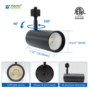 <span class=keywords><strong>Led</strong></span> theo dõi đường sắt trần ánh sáng tại chỗ Downlight đèn tại chỗ 10W 20W 30W điều chỉnh <span class=keywords><strong>LED</strong></span> ánh sáng theo dõi cho showroom khách sạn - Product Image 5