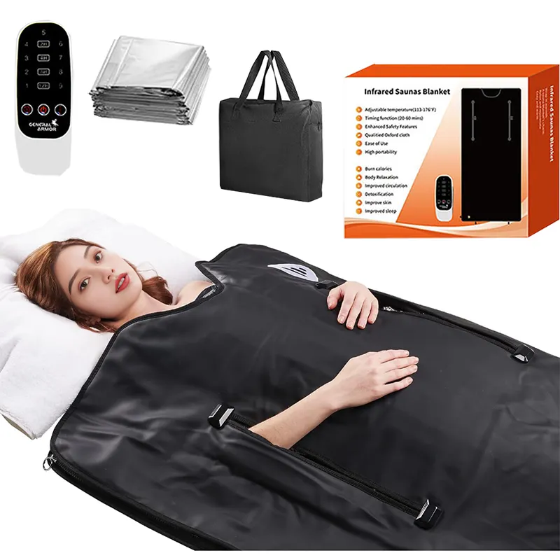 Customized Firming Portable Far Infrared Sauna Blankets Weight Loss And Detox Sauna Blanket Towel Insert