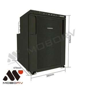 2023 Moborv Hot Sale 50l Slanke Compressor <span class=keywords><strong>Fridgefreezer</strong></span> 12/24V Dc Rv Elektrisch Systeem Camper Bestelwagen Conversie Conversie - Product Image 1