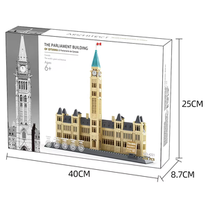 โมเดลก่อสร้างที่เป็นสัญลักษณ์ของ CN Tower สถาปัตยกรรมของเล่นเพื่อการศึกษาบล็อกชุดกล่องปริศนาของเล่นก่อสร้างเพื่อการศึกษาที่สนุกสนาน - Product Image 5