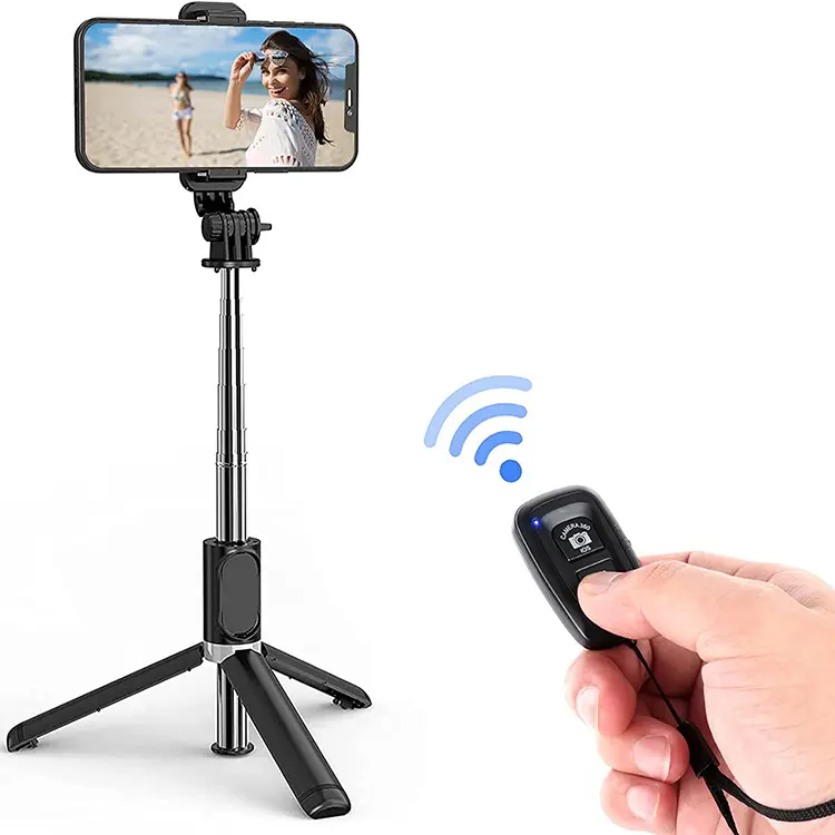 Bluetooth rilascio otturatore remoto telefono fotocamera monopiede Selfie Stick otturatore autoscatto pulsante otturatore telecomando