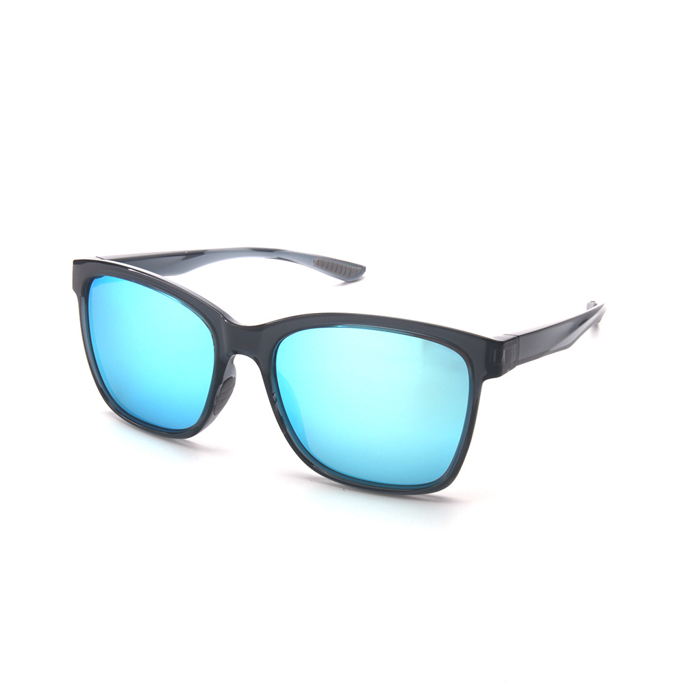Bright transparent grey ice blue film