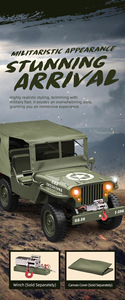C8815 1/10 uzaktan kumanda simülasyon modeli Off-Road 4WD sürücü dublör araç Metal şasi yan muhafızları çerçeve USB kablosu dahil - Product Image 4