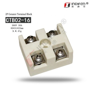 INDIFEN CTB02-16 DIN Rail Type <span class=keywords><strong>Terminal</strong></span> Blocks Conector cerâmico bidirecional para aplicações elétricas Modelo