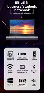 Celeron-ordenador portátil de 8000 pulgadas, N4020, 1366 mah, 768x11,6, Ips, Win10, Intel - Product Image 6