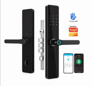 Akıllı kilit 6068 gömme Tuya WIFI TTlock kontrol parmak izi elektronik dijital dokunmatik ekran tuş takımı kod anahtarı akıllı kapı kilidi - Product Image 1