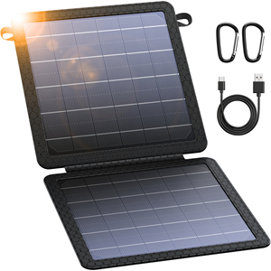 Portable 10W Fast Solar Charger USB-A&amp;C <strong>Output</strong> Power Bank &amp; Power Station Compatible with Smart Phones Tablets PC Other <strong>Devices</strong>