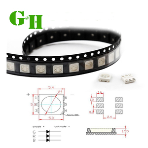 3528 2835 Seiten ansicht SMD 0805 1206 LED-Dioden 4-poliger RGB-Farbchip Gemeinsame Anode und gemeinsame Kathode für Lichtbänder - Product Image 2