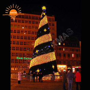 ボール弓付き人工大型木高品質LEDクリスマスツリー音楽同期 & リモコン付きRGBカラー変更 - Product Image 4