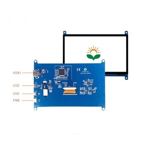 Himbeer Pi 7 Zoll TFT LCD-Monitor HDM-I-Display-Modul 1024x600 mit oder ohne CTP USB-Touchscreen - Product Image 1