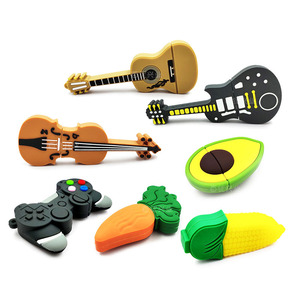 Unidad USB de PVC personalizada Memoria Flash Mini USB Sticks con logotipo Forma de violín personalizada 128 GB 64 GB 32 GB Pen Drive USB Flash Drive 3,0 - Product Image 1