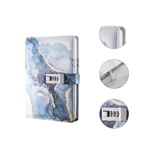 2024 el más nuevo cuaderno de diario de bloqueo A5 diario de contraseña único cuaderno privado cuaderno de puntos A5 forrado personalizado con cerradura - Product Image 1