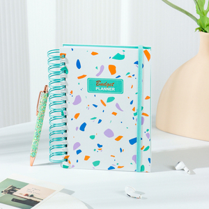 Joytop Wholesale Multi-color Shard Design A5 12 Month Budget Planner Spiral <strong>Log</strong> <strong>Notebook</strong> JournalSet - Product Image 6