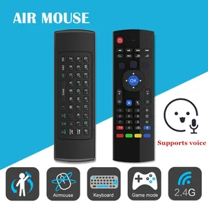 Mini teclado inalámbrico MX3 y Air Mouse, retroiluminación de 2,4 Ghz con detección de movimiento para Android TV PC y controlador de jugadores - Product Image 2