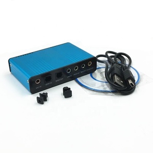 Placa de som externa de computador USB Placa de som de fibra óptica 5.1 Placa de som para jogos e bate-papo em rede K gravação de música e mixagem de reverberação