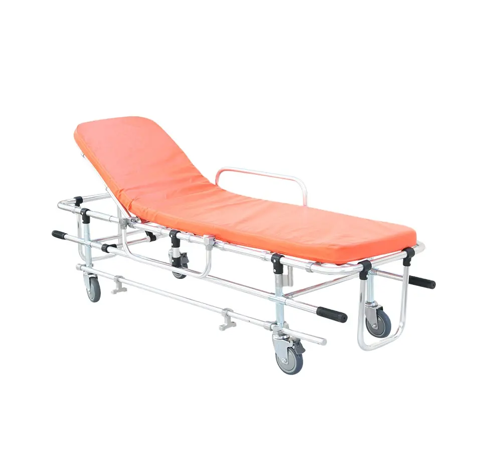 Carregamento automático maca cama cama de emergência para equipamentos hospitalares