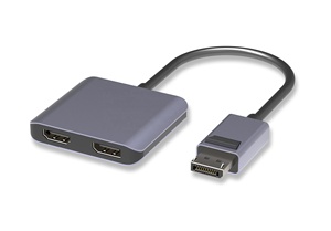 DP + HDMI + Tipo C Power 5V2A 2 en 1 Estación de acoplamiento portátil DP a DP + HDMI - Product Image 2