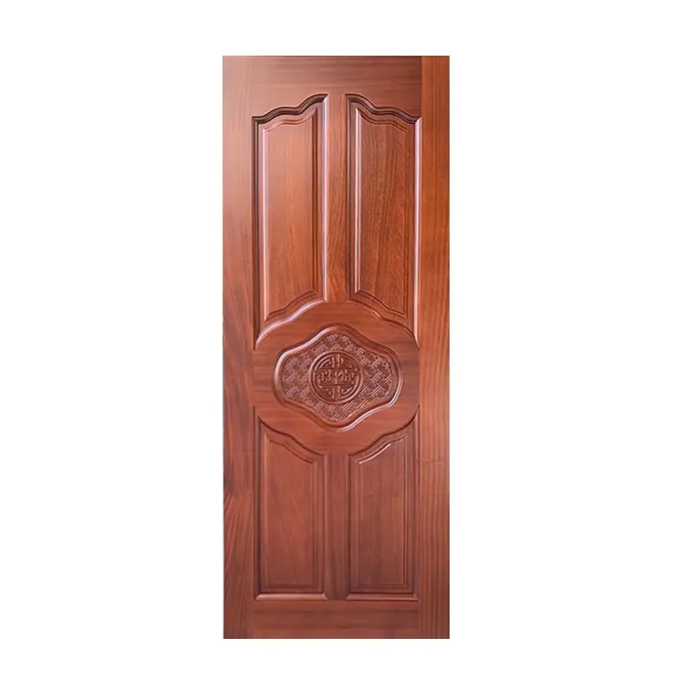 Puerta interior de madera maciza personalizada de estilo clásico de Venta caliente de fábrica de China