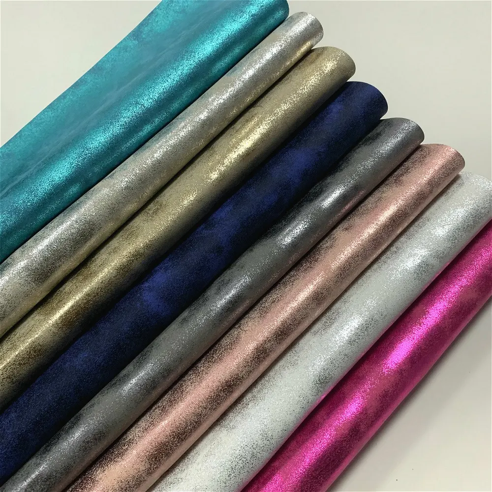 Rouleaux de faux cuir métalliques or Rose, en couleur 2021, pour l'artisanat