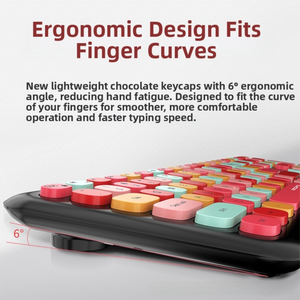 Ergonomic Bàn phím không dây chuột thiết lập <span class=keywords><strong>2.4GHz</strong></span> 1200dpi USB giao diện văn phòng sử dụng kích thước đầy đủ 110 phím đa phương tiện chức năng phím - Product Image 2