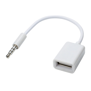 AUX至USB适配器3.5毫米公音频插孔插头至USB 2.0母转换器线电缆3.5毫米公插孔AUX音频OTG插头 - Product Image 1