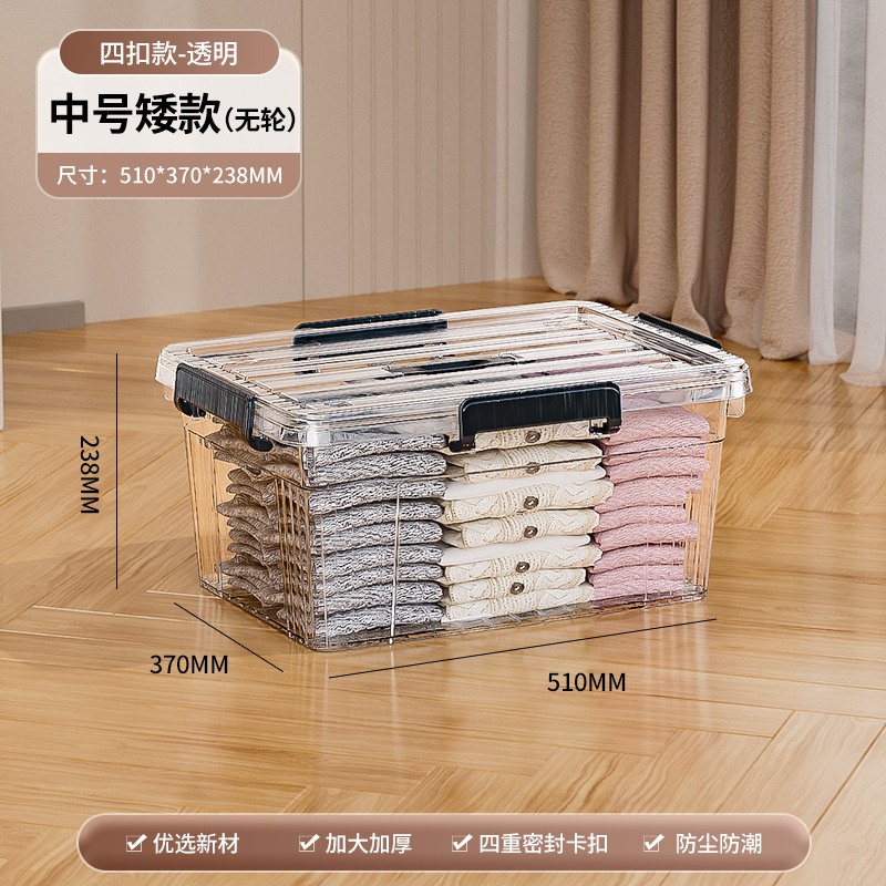 Medium-sized, low-cut, transparent